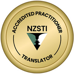 New Zealand Society of Translators and Interpreters logo
